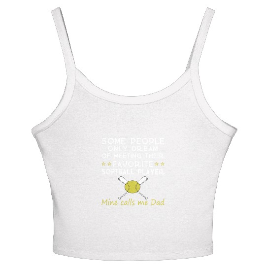 SOFTBALL DAD Women's Spaghetti Strap Tank Top