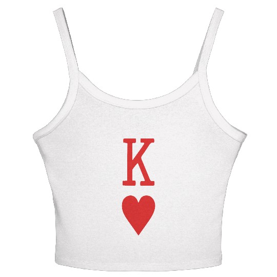 King of Hearts Vector Women's Spaghetti Strap Tank Top