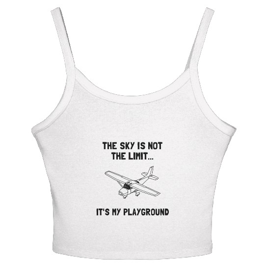 Sky Playground Plane Women's Spaghetti Strap Tank Top