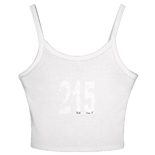 Vintage Philadelphia Area Code 215 Women's Spaghetti Strap Tank Top