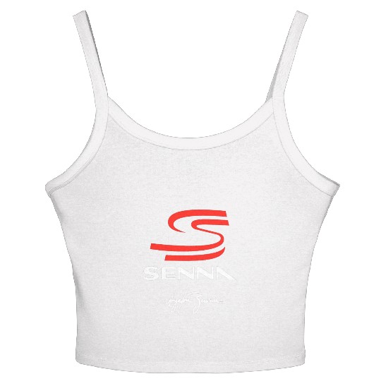 ayrton senna logo Women's Spaghetti Strap Tank Top