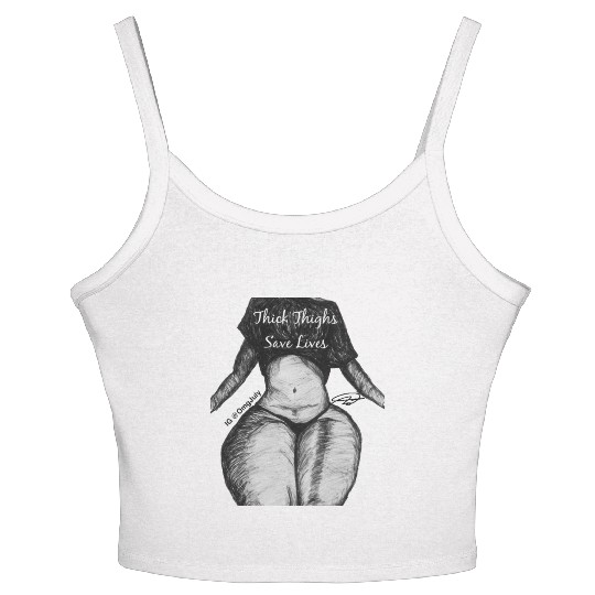 Thick Thighs Save Lives Women's Spaghetti Strap Tank Top