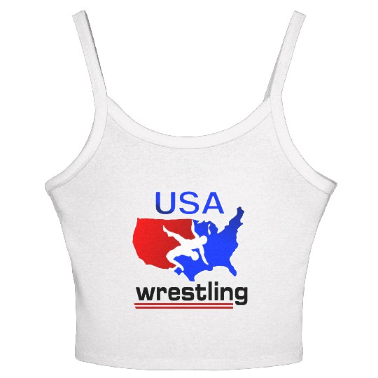 Team USA Wrestling Women's Spaghetti Strap Tank Top
