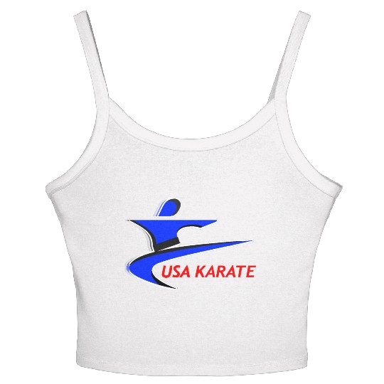 Team USA Karate Women's Spaghetti Strap Tank Top