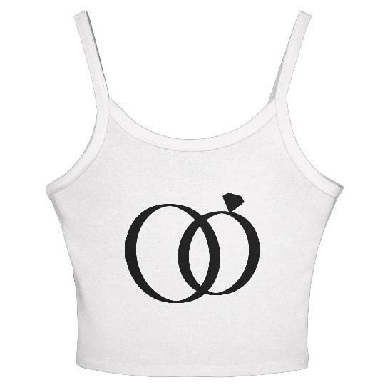 Wedding Rings Women's Spaghetti Strap Tank Top