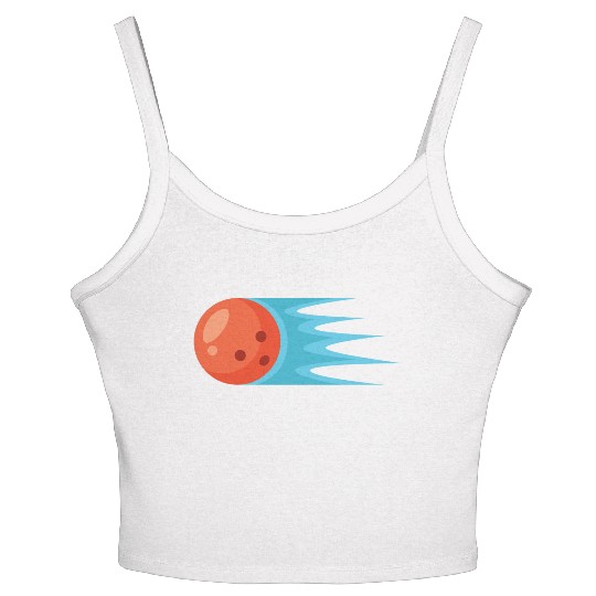 bowling ball Women's Spaghetti Strap Tank Top