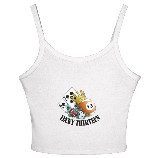 Lucky Thirteen Women's Spaghetti Strap Tank Top