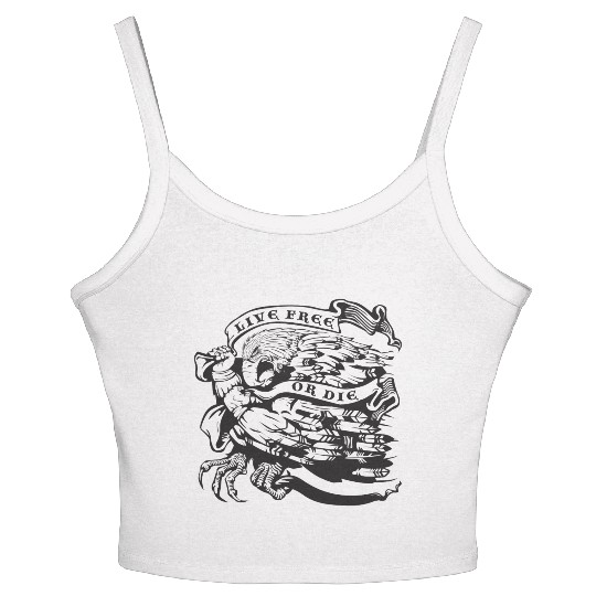 Live Free or Die Women's Spaghetti Strap Tank Top