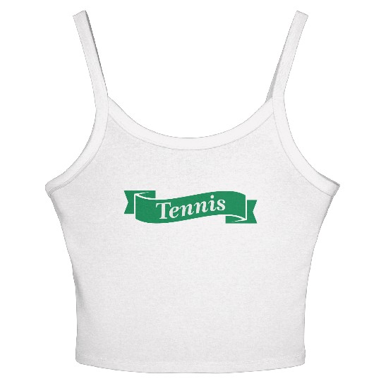 tennis logo Women's Spaghetti Strap Tank Top