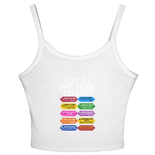 The Laws Of Physical Therapy Awesome Therapist Women's Spaghetti Strap Tank Top