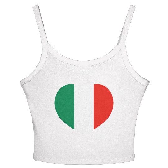 Love Italian football Women's Spaghetti Strap Tank Top