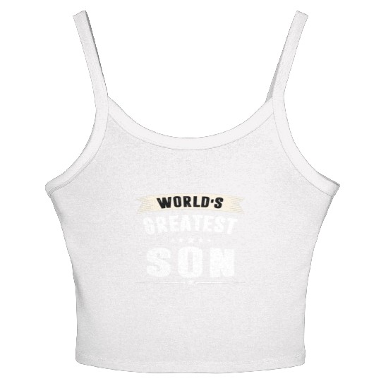 World's Greatest SON Best Son Ever Women's Spaghetti Strap Tank Top