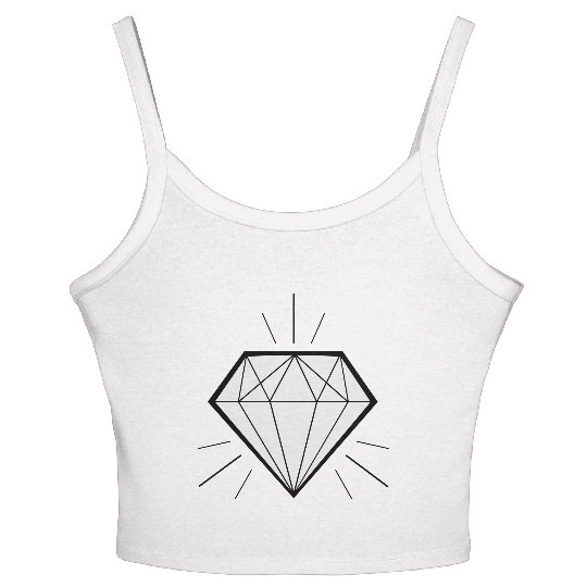 Diamond bling bling - swaggy Women's Spaghetti Strap Tank Top