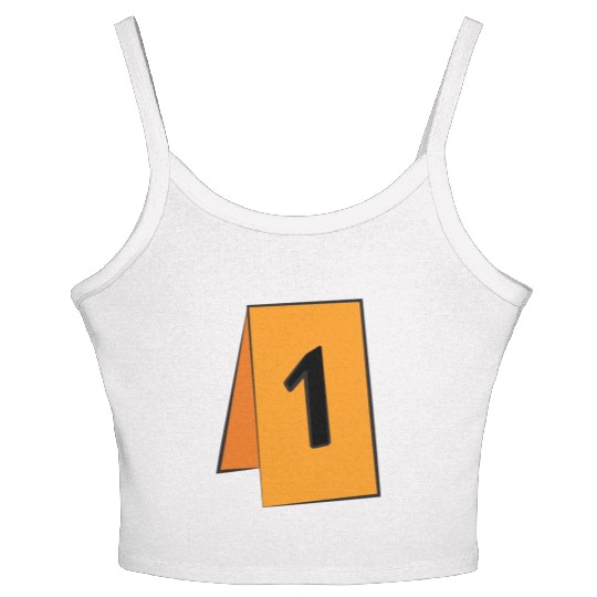 crime scene number Women's Spaghetti Strap Tank Top