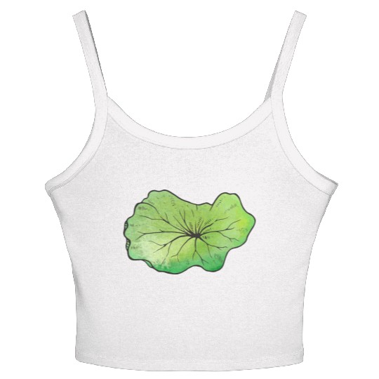 Lotus leaf Women's Spaghetti Strap Tank Top