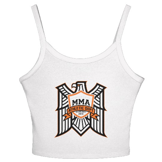 hawk crest mma Women's Spaghetti Strap Tank Top