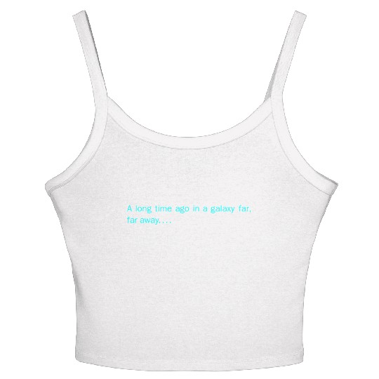A long time ago in a galaxy far, far away... Women's Spaghetti Strap Tank Top