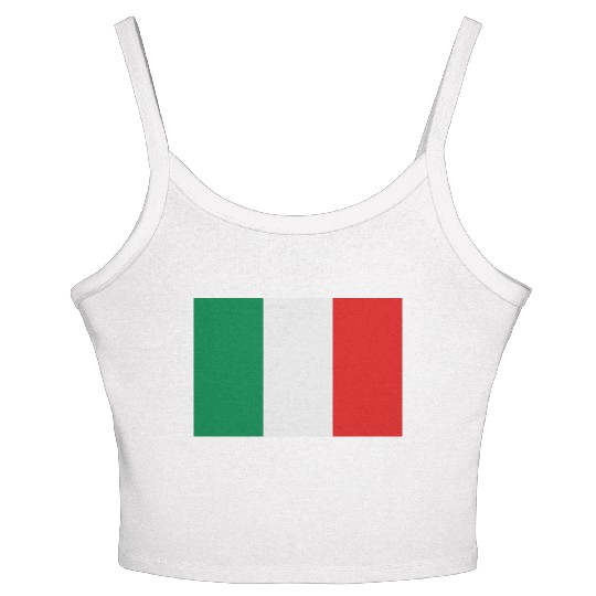 National Flag Of Italy Women's Spaghetti Strap Tank Top