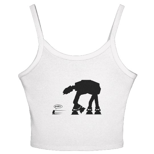 R2D2 vs AT-AT Women's Spaghetti Strap Tank Top