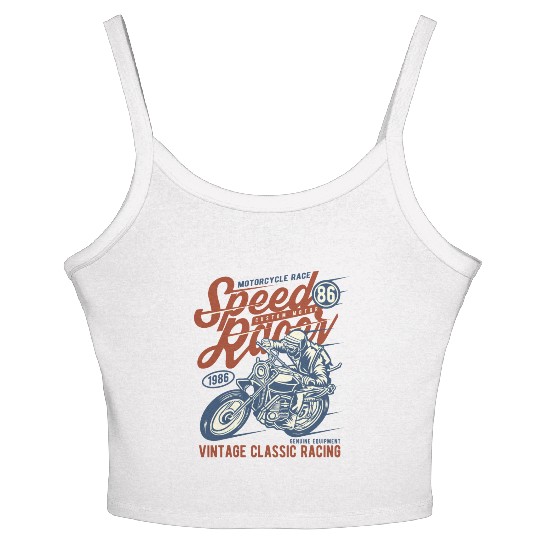 Speed Racer Vintage Classic Racing Women's Spaghetti Strap Tank Top