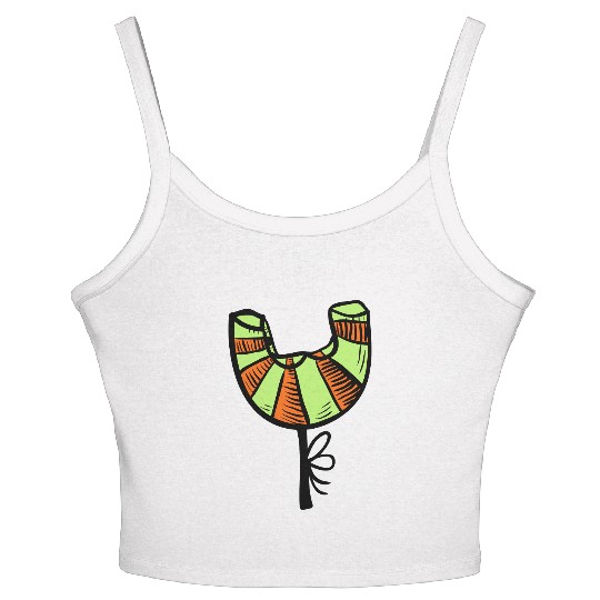 Croissant "Y" Women's Spaghetti Strap Tank Top