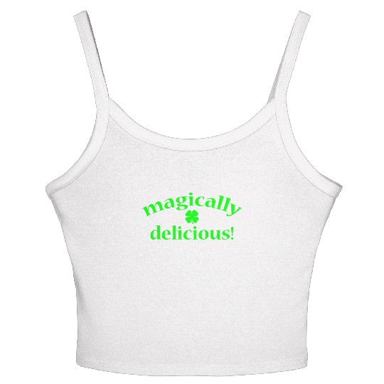 magically delicious Irish Women's Spaghetti Strap Tank Top