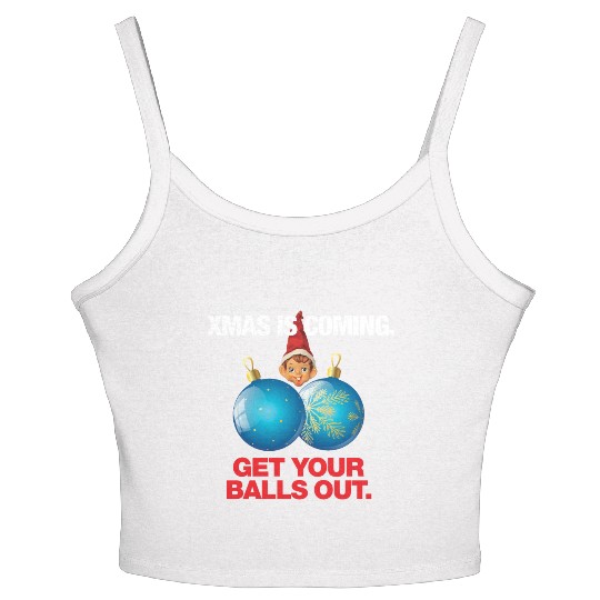 Christmas Balls Women's Spaghetti Strap Tank Top
