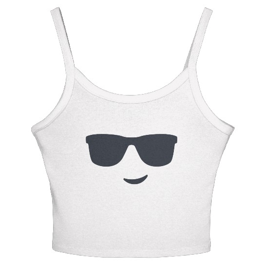 Smiley Face 3 Women's Spaghetti Strap Tank Top