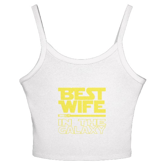 Best wife in the galaxy Women's Spaghetti Strap Tank Top