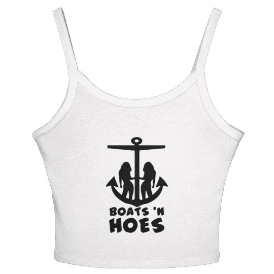 Boats N Hoes Boating Step Brothers Will Ferrell Women's Spaghetti Strap Tank Top