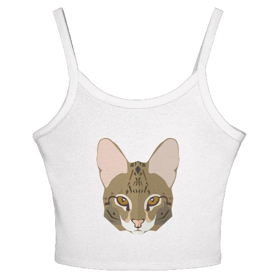 Cat face Women's Spaghetti Strap Tank Top