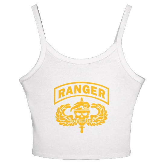 US Army Ranger Skull Women's Spaghetti Strap Tank Top