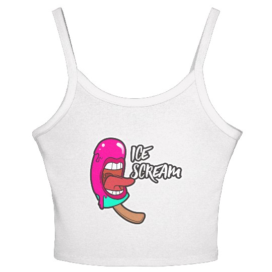 ice scream Women's Spaghetti Strap Tank Top