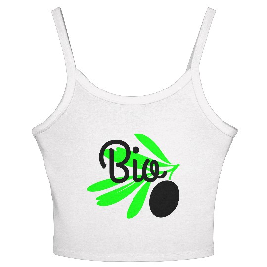 Bio olive branch Women's Spaghetti Strap Tank Top
