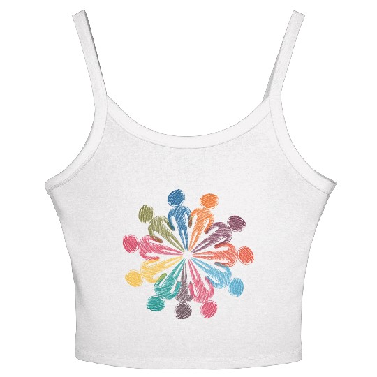 weltfrieden auf erden world peace on earth love179 Women's Spaghetti Strap Tank Top