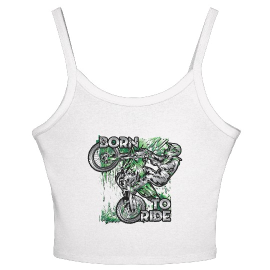 Supercross Born To Ride Women's Spaghetti Strap Tank Top