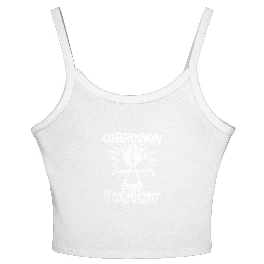Corrosion Of Conformity Old School Logo Women's Spaghetti Strap Tank Top