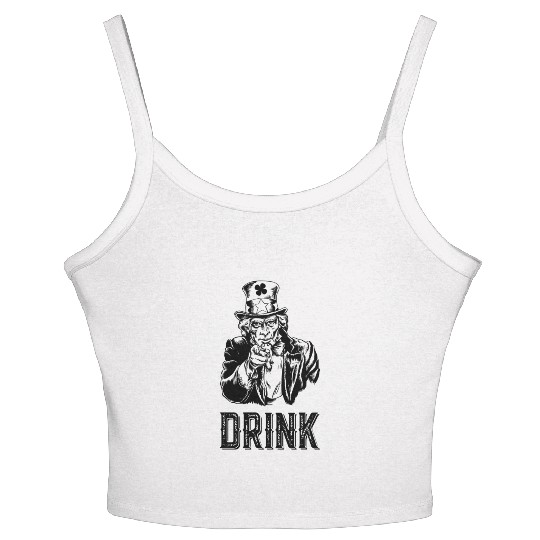 Irish Uncle Drink St Patricks Day Drinking Women's Spaghetti Strap Tank Top