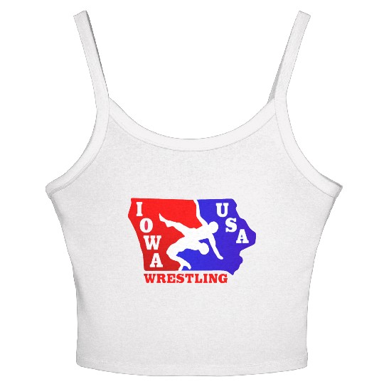 Iowa Team USA Wrestling Women's Spaghetti Strap Tank Top