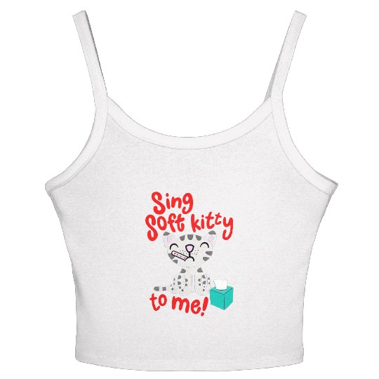 Theory Sing Soft Kitty Song Women's Spaghetti Strap Tank Top