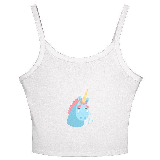 Sad Unicorn Women's Spaghetti Strap Tank Top