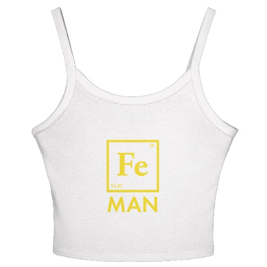 funny iron man science chemistry fe Women's Spaghetti Strap Tank Top