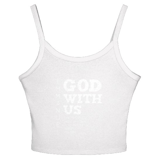 Immanuel, God with us Women's Spaghetti Strap Tank Top