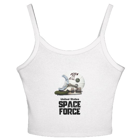 Born To Kill | Space Force Women's Spaghetti Strap Tank Top