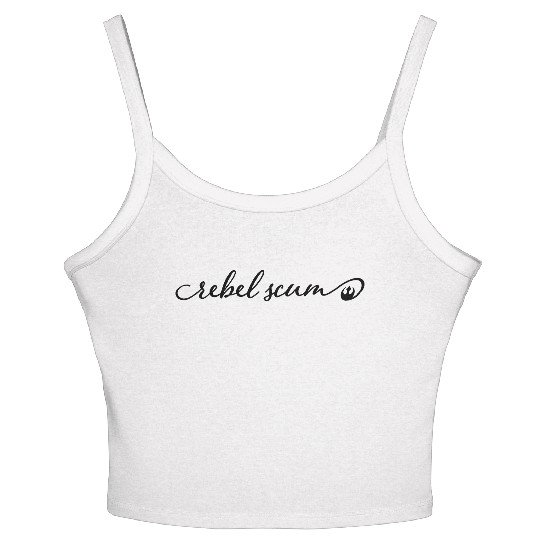 Rebel Scum Script Women's Spaghetti Strap Tank Top