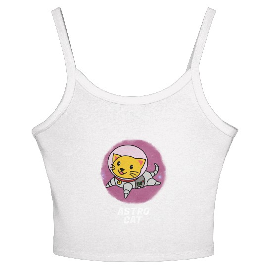 Astro Cat Women's Spaghetti Strap Tank Top