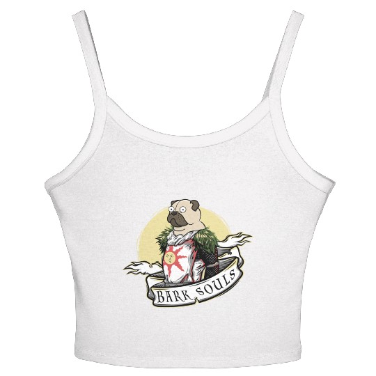 Bark Souls Women's Spaghetti Strap Tank Top - Pug Solaire - Dark Souls