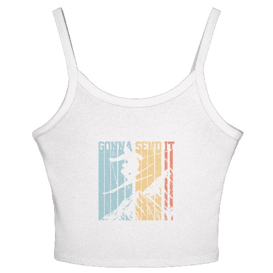 Gonna Send It - Ski Vintage Gift Women's Spaghetti Strap Tank Top
