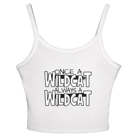 Once A Wildcat Always A Wildcat School Pride Women's Spaghetti Strap Tank Top