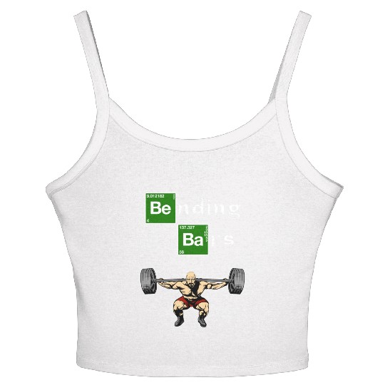Bending Bars Walter White Gym Motivation Women's Spaghetti Strap Tank Top
